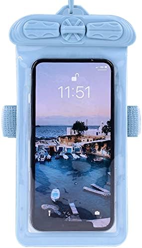 וקסון טלפון מקרה, תואם עם בלו סטודיו מגה 2017 עמיד למים פאוץ יבש תיק [לא מסך מגן סרט ] כחול